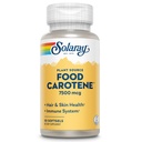 SOLARAY Food Caroten, Vitamin A som Beta Caroten 25000IU Carotenoids for sunn hud og øyne, antioksidant aktivitet og immunsystem støtte ® 50ct