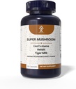 Super Mushrooms Extract, 3 Mushrooms, Lion's Mane Mushroom, Reishi Mushroom, Tiger Milk Mushroom, Immune Support Supplement