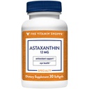 Vitamin Shoppe Astaxanthin (Solasta) Branded Ingredient 12 mg (30 Softgels)