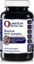 Quantum Nutrition Labs Quantum hvitløk kompleks - hvitløk allicin kosttilskudd, hvitløk piller, allicin ekstrakt, hvitløk ekstrakt, organisk hvitløk kapsler, immunstøtte - 60 vegetariske kapsler