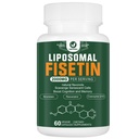 Liposomal fisetin Supplement, 2000MG, 98% ren fisetin polyfenoler antioksidanter, med Quercetin, TMG og Resveratrol, for sunn aldring, kognitiv støtte, 60 kapsler