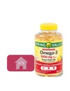 Spring Valley Omega-3 fra fiskolje, 1000 mg, 120 greve + STS klistremerke.
