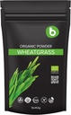 b Organic Wheatgrass pulver, for Detox & Immunity Support, Superfood, Vegansk, Rich i Fibers, Klorofyll, Mineraler, Glutenfri, Rå, 1lb