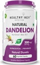 Sheltr Dandelion Root Extract - Naturlig - 10:1 Ratio - Naturlig Diuretisk & Støtte Digestion, 60 Grønnsaker Kapsler