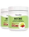NaturalSlim Magicmag Pure Magnesium Citrate Powder Stress, Stivelse, Muskel, hjertehelse, og søvn støtte | bringebær sitron Magnesium Supplement - 8oz Drink Mix (2 Pack)