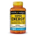 MASON NATURAL Super Energy, laget med Guarana, Panax Ginseng & Kola Nøtter for optimal ytelse og energi, 30 dagers forsyning