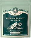 Vital Source Nutrition - Premium Shilajit Gummies - Bein, hjerne, energi og vitalitetsstøtte - Himalayan Organic Shilajit - Vegan, Glutenfri og Halal - Summer Watermelon - 60 Gummies - 30 Services