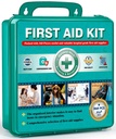 General Medi 360 stykker Hardcase førstehjelpssett - omfattende Stor førstehjelpsboks inneholder Premium medisinske forsyninger for reise, hjem, kontor, kjøretøy, camping, arbeidsplass og utendørs