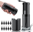 Ørevoksfjerning - Elektrisk ørerenser, ørerensersett med 5 trykkmoduser, trygt og effektivt ørerenseverktøy, øret irrigasjon Flushingsystem med USB oppladbar
