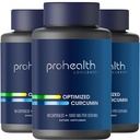 ProHealth Turmeric Curcumin Supplement: 285 ganger Mer Biotilgjengelig - Utviklet av nevrosciencester. 1000 mg konsentrert Longvida Curcumin ekstrakt per servering (60 X 500 mg kapsler per flaske) (3 pakke)