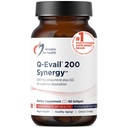 Designer for Helse Q-Evail 200 Synergy – 200 mg CoQ10 Høyt Biotilgjengelig Ubiquinon + Eksklusiv absorpsjonsteknologi – Koenzym Q10 Økt med GG – hjerte, sunn aldring + cellestøtte (60 Softgels)