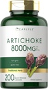 Carlyle Artichoke ekstrahere kapsler 8000mg | 200 greve | Ikke-GMO, Glutenfri Supplement