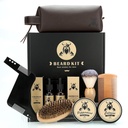 Beard Care Kit Gaver til menn, 9 stk Beard Grooming Kit, Beard Club Kit er en unik menns gaver til far ektemann kjæreste, farsdag bursdag bryllup jul gave ideer til ham Boss