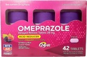 Ritt Aid Acid Reducer Omeprazol forsinket release tabletter - 20 mg, 3 flasker, 14 telle hver (42 telle total), Wildberry Mint Flavor, Heartburn Relief, Heartburn Medisin, behandler ofte Heartburn