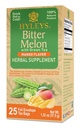 Hyleys Bitter Melon med grønn te - Mango Flavor - 25 teposer - støtter sunn leverfunksjon - Herbal Supplement - (6 Pack - 150 Teposer Totalt)