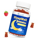 Sove Gummies for voksne og barn - Sugar Free Melatonin Gummies med 7,5 mg Melatonin Per Gummy, Magnesium, L-Theanine, Vitamin B12, Vegetarisk - bringebær Flavor