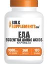 BulkSupplements.com essensielle Aminosyrer Kapsler - EAA Kapsler, essensielle Aminosyrer Supplement, EAA Aminosyrer - EAA Kosttilskudd, 2 Kapsler per servering, 180-dagers Supply, 360 Kapsler