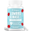 Lumbrokinase Supplement, 1,2 millioner LKU - 120 mg kapsler, Potent Nattokinase Alternativ med Proteolytiske Enzymer og Herbal blanding