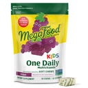 MegaFood Kids En daglig Multivitamin Mykt Chews - Barn Vitaminer med vitamin B, Vitamin C, Vitamin D & Vitamin E - Alder 4+, Vegetarisk, laget uten 9 Matallergier - Grape Flavor - 30 Chews