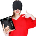 Migræne hodepine Relief Cap, 360 Full hode Hot og kaldt terapihatt med kult Gel, ishode Wrap og kald pakkemaske, øye Cap for tention og stress relief