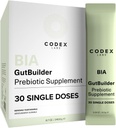 Prebiotika for Digestive helse og immunsystem støtte – Diettfiber, antioksidanter og supermat for Gut Barrier Styrke & Gut Microbiome Balance | 30-dagers forsyning | Codex Labs BIA GutBuilder