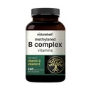 Metylert B-kompleks vitaminer, 240 Veggie-kapsler | Multivitamin B-kompleks | B12, Folat, Biotin og mer – med naturlig vitamin C, E, Choline & Inositol – immun, energi og prenatal støtte