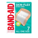 Band-Aid merke Hud-Flex klesbånd for førstehjelp og sår omsorg av mindre kutt og scrapes & Burns, fleksible sterile bandasjer for fingre og kne, ekstra store, alle én størrelse, 7 ct