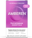 Amberen Perimenopause, Peri-Menopause Multi-Simptom Relief, Vitamin B, Vitamin E & Antioksidanter Supplement, klinisk vist for å støtte hormonbalanse, Hot Flashes & Night Sweats, 60 Teller
