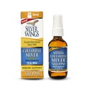 Naturlig sti sølvvinger kolloidalt sølv - Extra styrke flytende immunstøtte Supplement- - 500ppm (2500mcg) - 2oz Spray