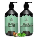 Striking Viking Beard Vaske og balsam (Tea Tree & Biotin) - Paraben & sulfate gratis rengjøring omsorg for alle Beard Typer (10oz per flaske)