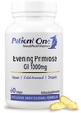 Patient én kveld Primrose Olje 1000mg | Supplement for å støtte sunn hud og felles komfort* Oppløsningsfri, kaldpresset olje | 60 Softgels