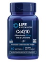 Livsforlengelse Super-absorberbar CoQ10 (Ubiquinon) med d-Limonen, hjerte helsetilskudd, lindrer generell tretthet, oksidativ stressforsvar, 50 mg, ikke-GMO, Glutenfri, 60 mykegels