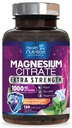 Magnesium Citrat Capsules 1000mg - Max absorpsjon Magnesium pulver for muskel, nerve, bein og hjerte helse støtte, høy absorpsjon citrat kompleks, glutenfri, ikke-GMO - 120 kapsler