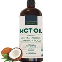 Viva Naturals Organic MCT Olje, 32 fl oz – MCT olje for kaffe, USDA økologisk, ikke-GMO, Paleo sertifisert og ketovennlig, støtter energi og mental klarhet