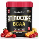 ALLMAX Nutrition AMINOCORE BCAA, Fruit Punch - 945 g pulver - 8,18 gram grened kjede Aminsyrer Per servering - med B vitaminer - Ingen fyllstoffer eller ikke-BCAA Aminos - sukker gratis - 90 serveringer