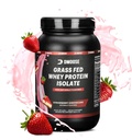 DMoose Grass Fed Whey Protein Powder - for muskelvekst og gjenoppretting, naturlig søt og flavored, rik i Aminosyrer, rask absorberende ytelse formel (2 lbs, jordbær)