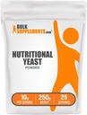 BulkSupplements.com Næringsmiddel Yeast Powder - Superfood Supplement, med essensielle B-vitaminer, Næringsmiddel Yeast Kosttilskudd - Vegan & Glutenfri, 10g per servering, 250g (8,8 oz) (Pack of 1)