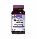 Blåbonnet Ernæring L-arginin 500mg/L-orinitin 250mg, støtter proteinmetabolisme*, soya-fri, glutenfri, ikke-GMO, Kosher Certified, Vegan, 100 Grønnsaker Kapsler