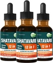Shatavari Hormon Harmony Drops For Menopause Relief & PMS Støtte, 12-i-1 Herbal blanding med Wild Yam & Vitex Berry, 6oz