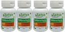 Gokhru Forte Kapsel 500 mg. 60 Veg. Kapsel | Gokharu (Tribulus Terrestris) Ekstrahere kapsler for menn og kvinner | Ayurvedic Herbal Supplement/Remedies | 10:1 Forte (4 flasker med 60 Kapsler)