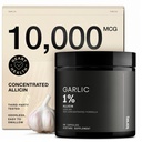 Hvite kapsler med 10 000mcg allicin - Odorless - 50:1 Ekstrakt for maksimal styrke - tredjeparts Lab testet - 60 vegetariske kapsler