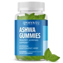 Ashwagandha Gummies for Stress & Mood Support - Vegansk, ikke-GMO Supplement for ro og avslapning - Withania Somnifera for forbedret søvnkvalitet og emosjonell balanse - 1-måneders Supply, Jordbær Flavor