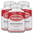 3 Pack-vitamin kosttilskudd for Acne behandling- Hormonal Pipple Tabletter for å rydde fet hud for kvinner, menn, tenåringer og voksne