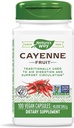 Naturens måte Cayenne frukt, 100 vegetariske kapsler