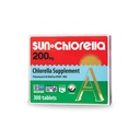 Sun Chlorella 200 mg Grønn Algae Superfood Supplement - pulverisert cellevegg - Klorofyll, CGF, aktiv B12, jern, protein - ikke-GMO - 300 Tabletter