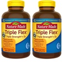 Naturlaget TripleFlex, Glucosamine Chondroitin og MSM - 2 flasker, 200 Caplets Hver, 400 Caplets Totalt
