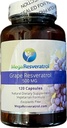 Mega Resveratrol Rød Grape hud, Piceid Resveratrol, Vannoppløselig / høy absorpsjon / Boosts Nitric Oxid. 500 mg per kapsel. Renhetssertifisert. Ingen giftige \"inaktive\" ingredienser. Keto, Vegan, ikke-GMO.
