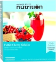 Nutmeg State Nutrition - høy fiber drikk blanding, lav kalori, fettfri, dekaffeinert, sukkerfri, naturlig flavored, ideell protein kompatibel, aspartam gratis, 10 serveringer per eske (Cherry Gelatin)