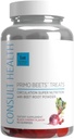 Consult Health - Primo Beets behandler gummier - sirkulasjon super ernæring med beet rot pulver - svart Cherry Flavor
