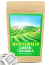 TeeLux Decaf grønne te poser, ren dekaffeinert grønn te, super antioksidant, 100 greve te poser for varm & iced te